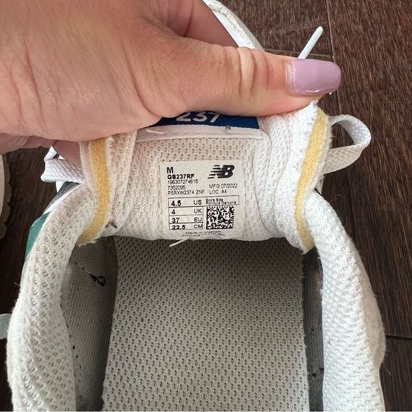 New Balance 237 - cloud grey and night green sz 4.5 - Picture 8 of 8